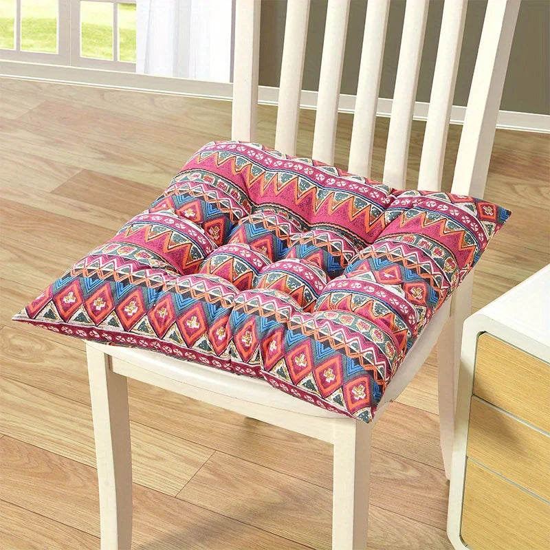 Coussin d'assise carré doux et confortable avec sangle - Parfait pour les chaises de bureau et de maison, tapis de salle à manger en polyester