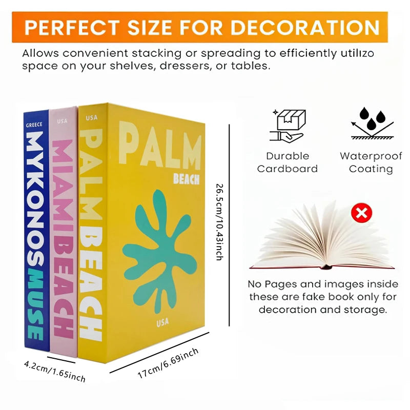 Islamic Decorative Books Kaaba Mosque Luxury Fake Book Storage Box Interior Decoration Coffee Table Bedroom Ornaments Room Decor