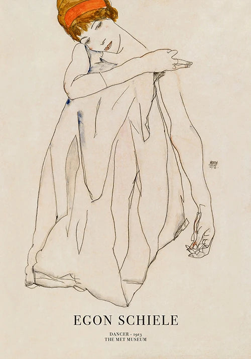 Klimt and Schiele Art Exhibition Print Gustav Klimt Vintage Garden Art Print Egon Schiele Women Famous Painting Decor Canvas Art