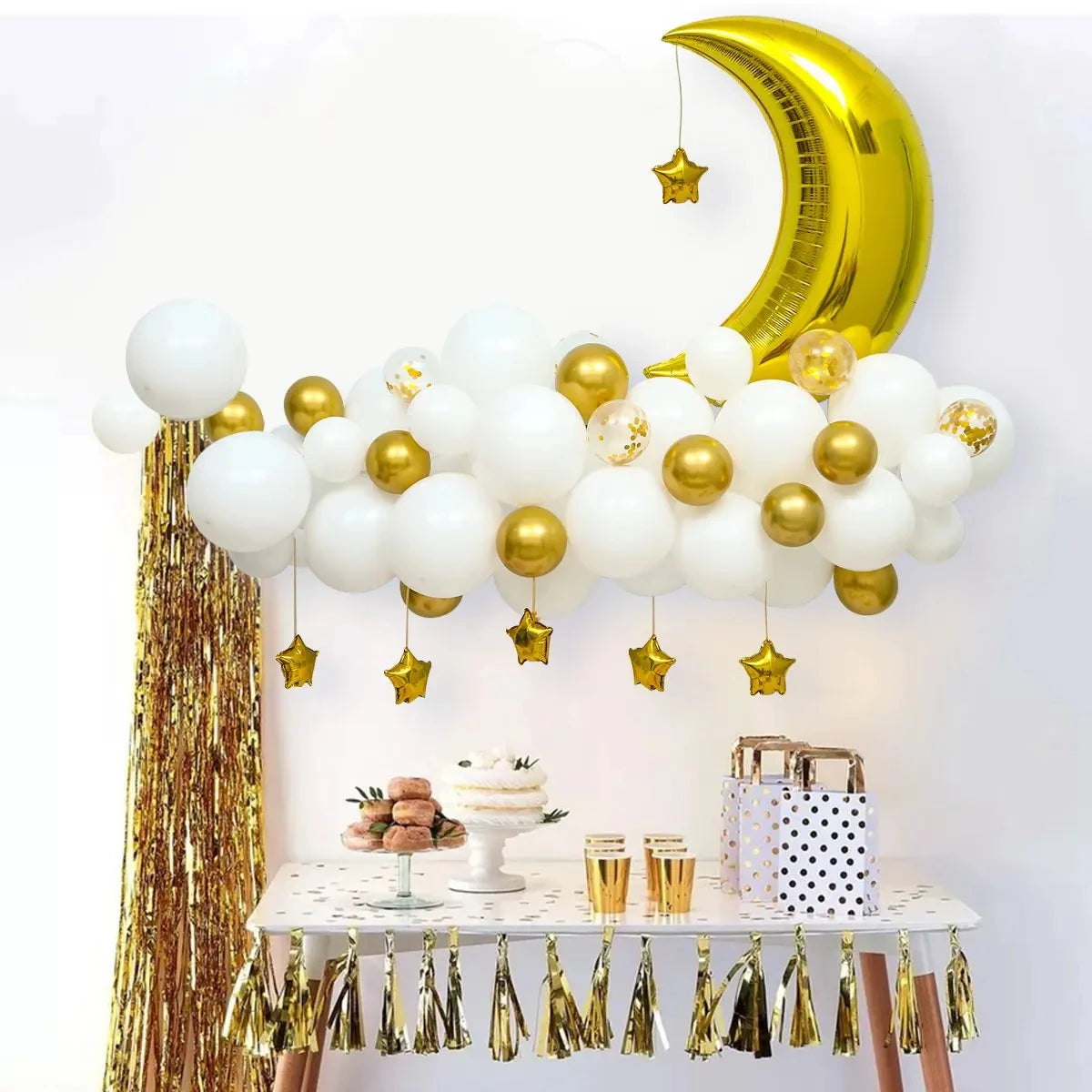 Ballons Aïd Moubarak Fond Ramadan Kareem Décoration Ramadan Moubarak Musulman Islamique Joyeux Aïd Festival Fête Fournitures 2025