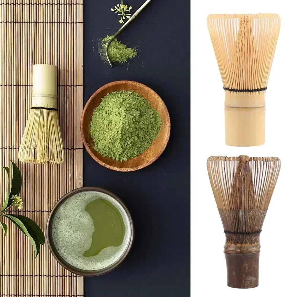Cérémonie Japonaise Bambou Matcha Pratique Poudre Fouet Café Thé Vert Brosse Chasen Outil Moulin Brosses Accessoires de Thé