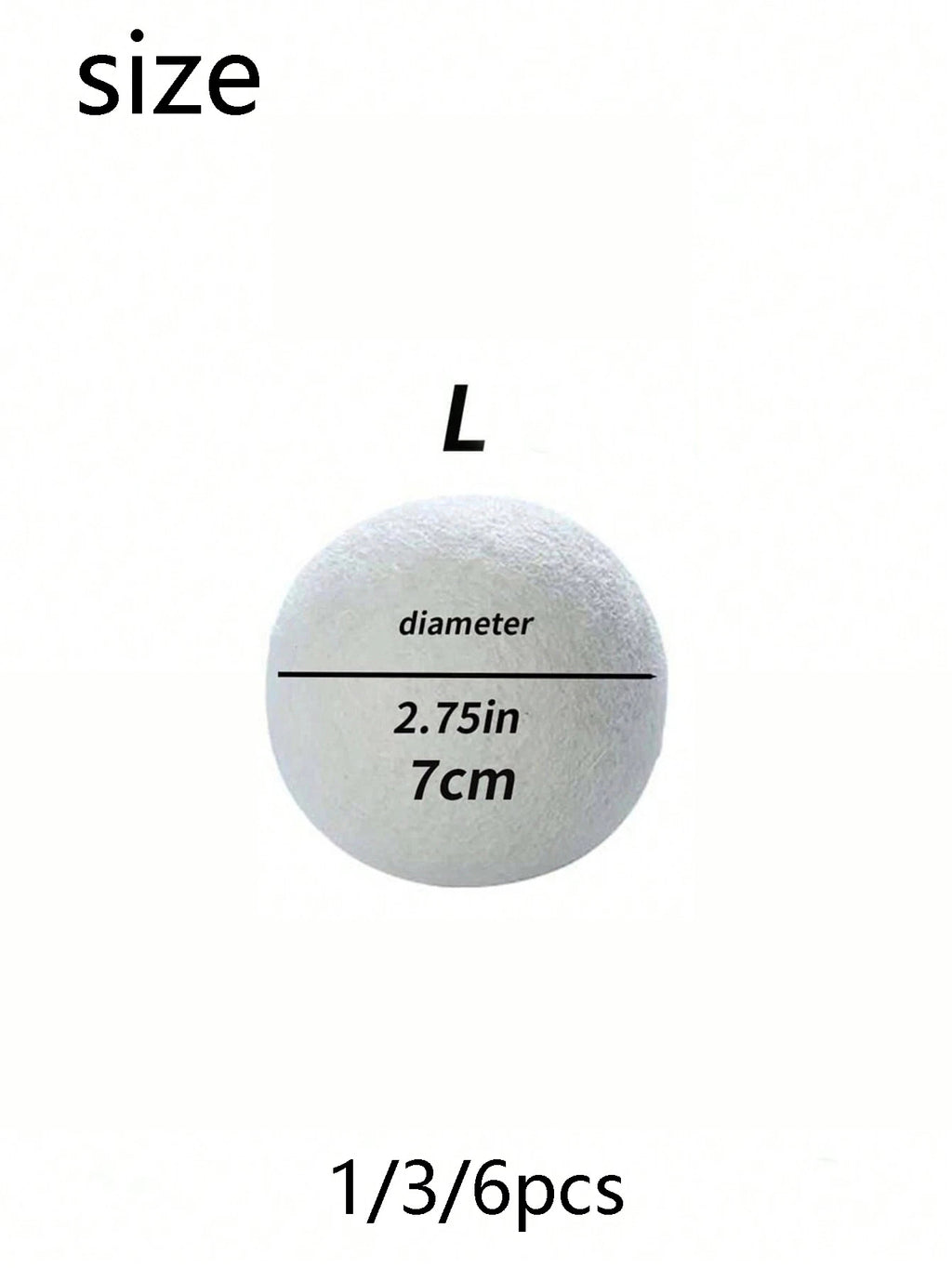 Wool Laundry Balls-White-3 Pack