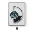 Pintura de lienzo con motivos geométricos abstractos, póster de pared para decoración del hogar