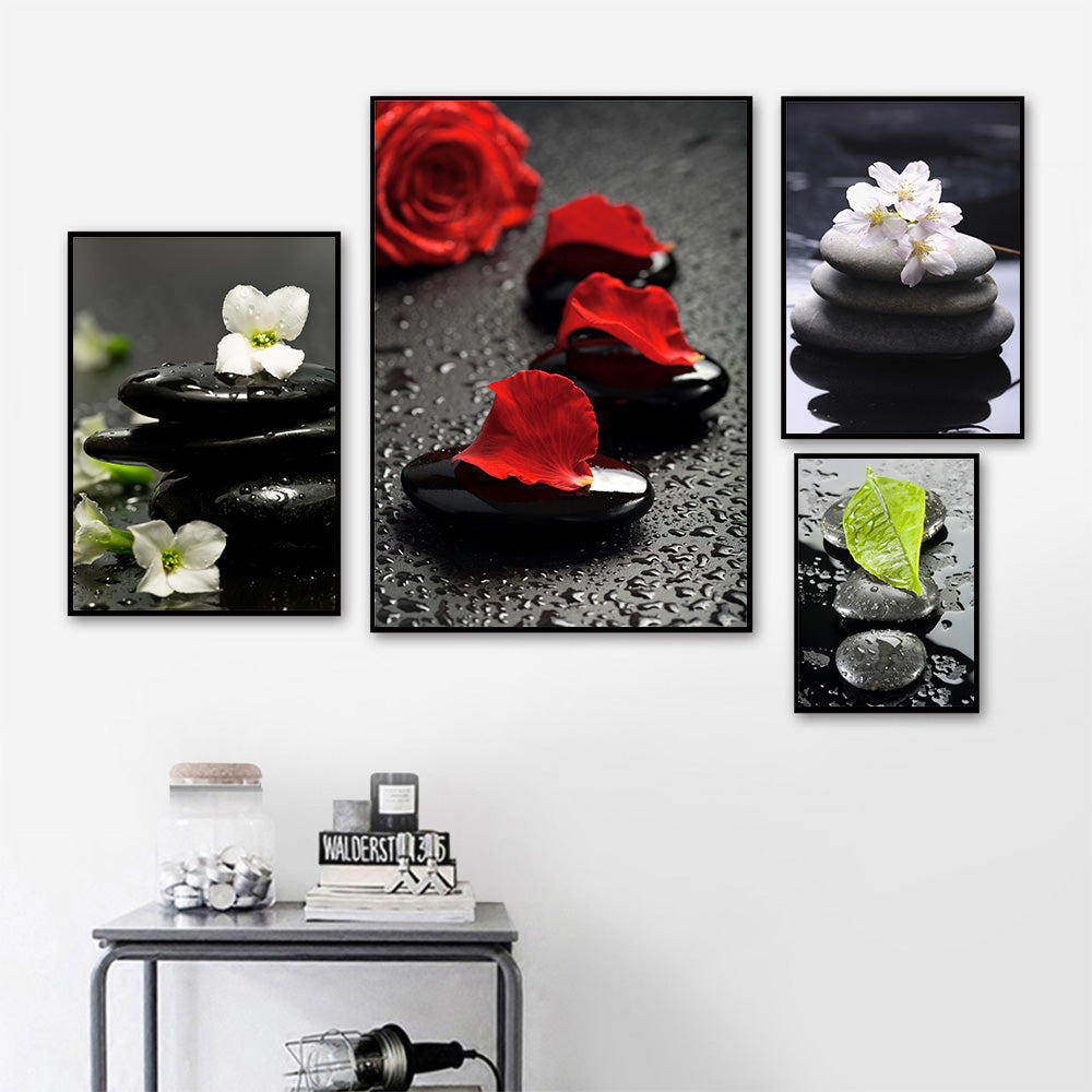 Lámina Decorativa Orquídea Spa Póster Cuadro de Pared