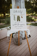 Boy Baby Shower Welcome Sign Template, Boho Boy Baby Shower, Neutral Baby Shower, Boy Clothes Baby, Editable, Instant, Baby Boy,  95
