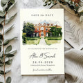 Carte numérique "Save the Date", E-faire-part aquarelle pour mariage, Illustration esquisse peinture dessin