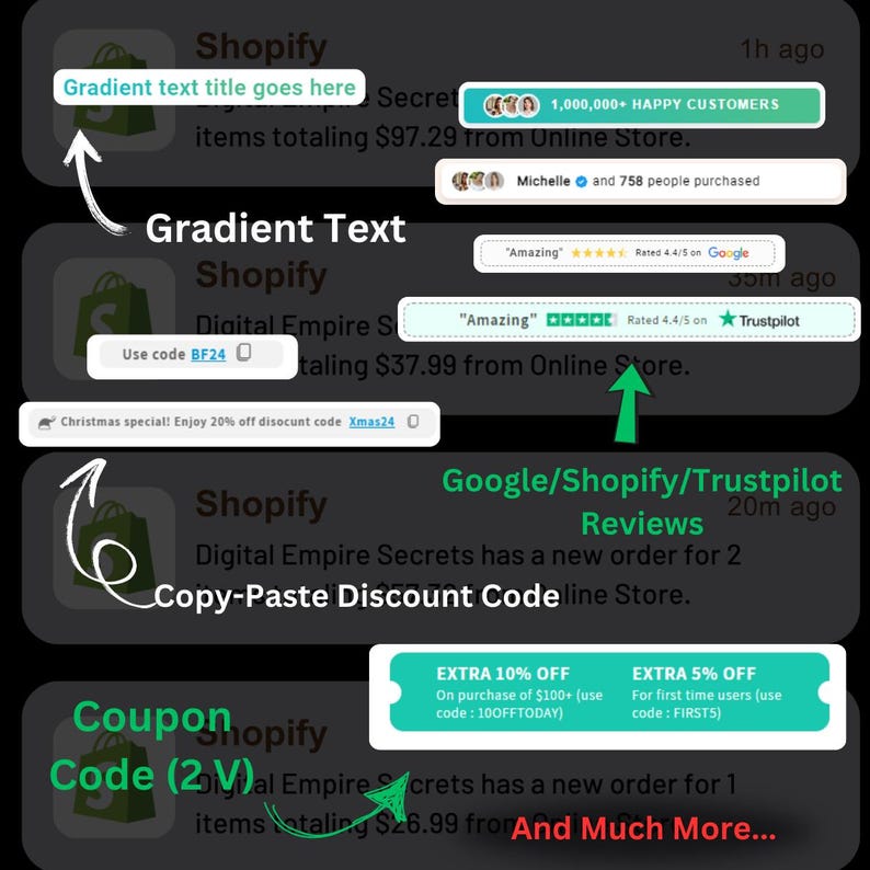 Paquete Shopify Liquid Codebook - Más de 220 códigos web personalizables PLR/MRR - Compatible con todos los temas - funciona para todas las plantillas (Descarga digital)