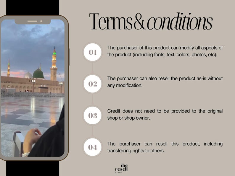 Pack de 275 vidéos Reels de luxe modestes pour femmes musulmanes | Modèle Canva modifiable | PLR + MRR | Kit de contenu esthétique pour hijabis