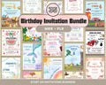 Pack d'invitations d'anniversaire numériques | Produit numérique PLR & MRR | 35 modèles Canva pour l'impression à la demande et le marketing numérique