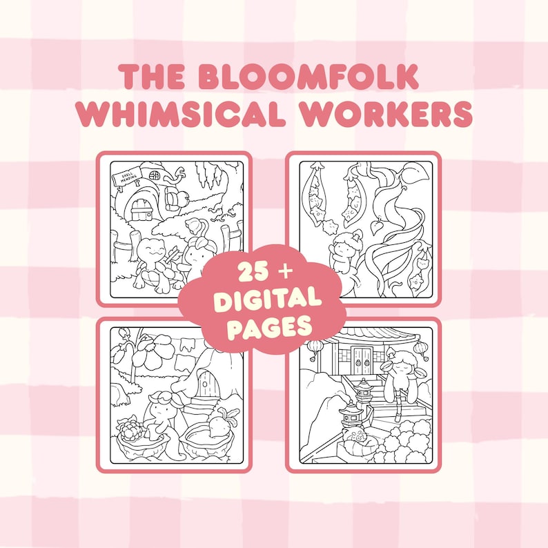 Les fichiers numériques complets du livre Bloomfolk Whimsical Workers par Oda Agda