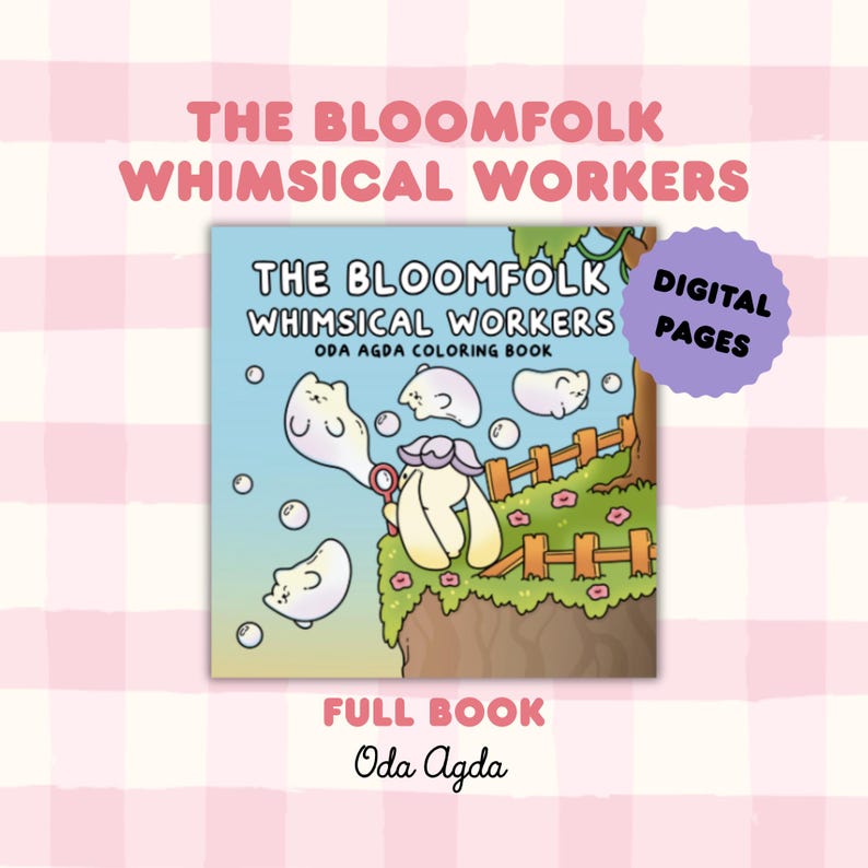 Les fichiers numériques complets du livre Bloomfolk Whimsical Workers par Oda Agda
