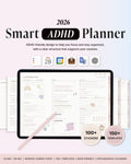 2026 ADHD Planner ChatGPT (Pink) Notability, Goodnotes Planner, iPad Planner, Daily Weekly Monthly Planner, Productivity, Self Care Planner