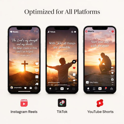 Paquete de más de 3000 reels de fe cristiana | Citas bíblicas y videos motivacionales | Contenido para redes sociales sin rostro PLR MRR | Plantillas de afirmaciones